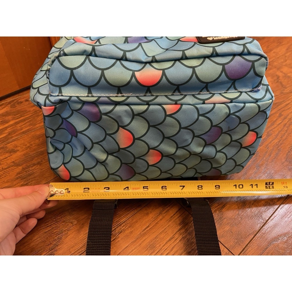 Loungefly Holographic Disney Little Mermaid Ariel Iridescent Shell Backpack - Picture 8 of 11